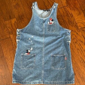 Disney Mickey Unlimited Blue Denim adjustable jumper size 18W